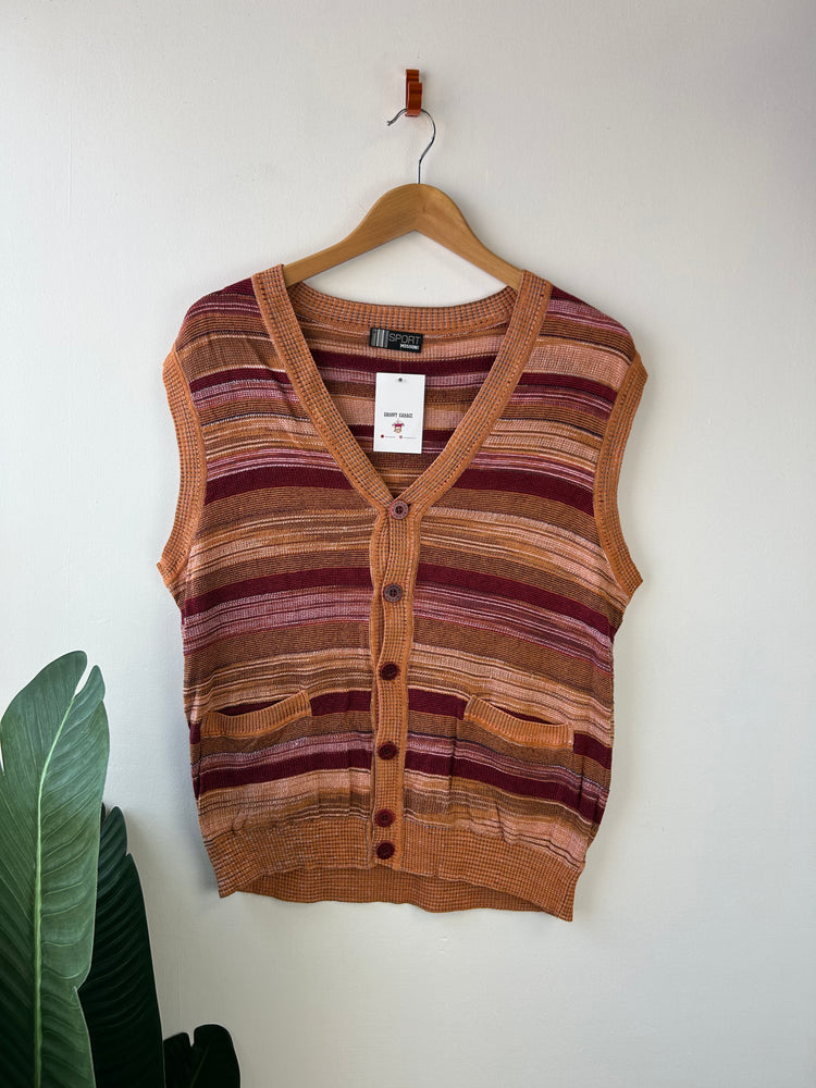 Missoni Sport Vintage Stripy Knit Vest