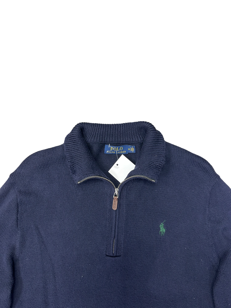 
                
                    Load image into Gallery viewer, Polo Ralph Lauren Knitted Quarter Zip Jumper M
                
            