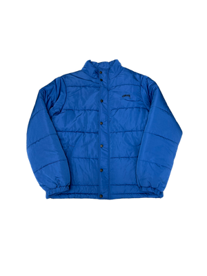 
                
                    Load image into Gallery viewer, Stussy Royal Blue Aurora Puffer Jacket L
                
            