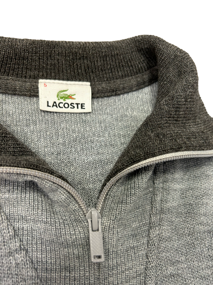 Lacoste Wool Vintage Quarter Zip L