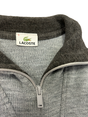 Lacoste Wool Vintage Quarter Zip L