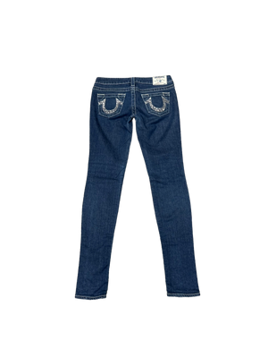 
                
                    Load image into Gallery viewer, True Religion Wmns Skinny Denim Jeans 27
                
            