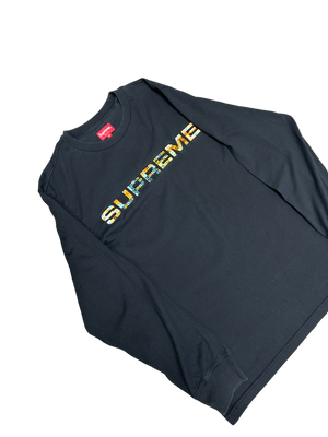Supreme Embroidered Spellout Longsleeve T Shirt M