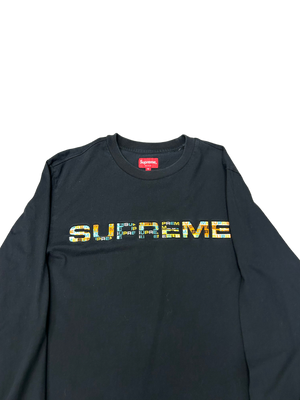 Supreme Embroidered Spellout Longsleeve T Shirt M