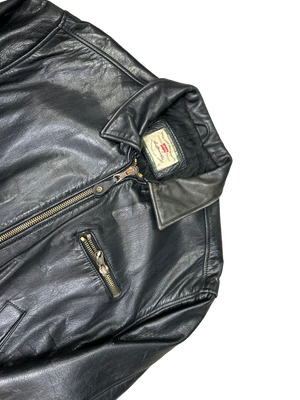 
                
                    Load image into Gallery viewer, Levis Leather 90&amp;#39;s Highwayman Biker Jacket M
                
            