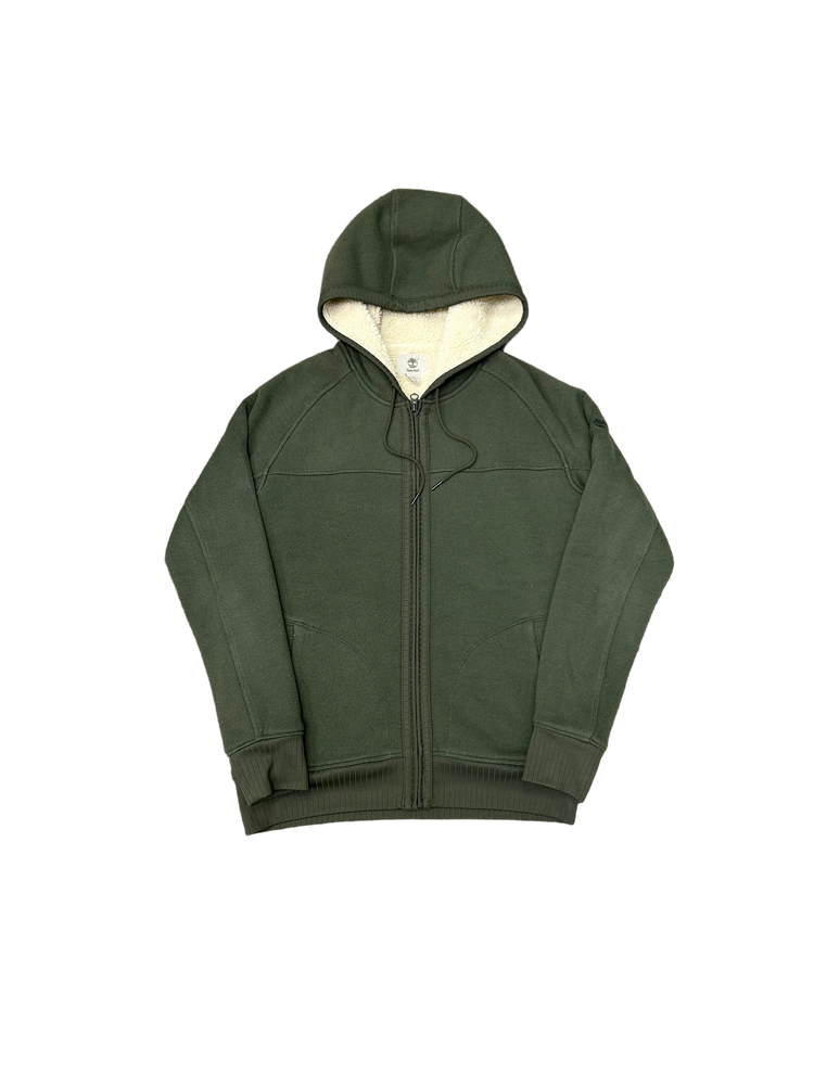 
                
                    Load image into Gallery viewer, Timberland Vintage Sherpa Lined Zip Through Hoodie S
                
            