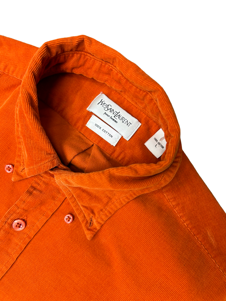 
                
                    Load image into Gallery viewer, Yves Saint Laurent Corduroy Vintage Shirt L
                
            