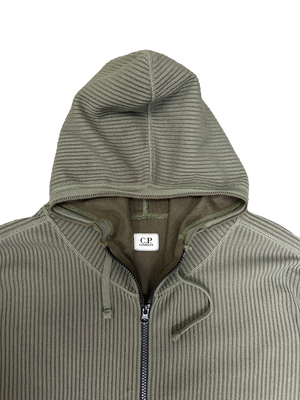 
                
                    Load image into Gallery viewer, C.P Company Knitted Zip Up Hoodie XXL
                
            