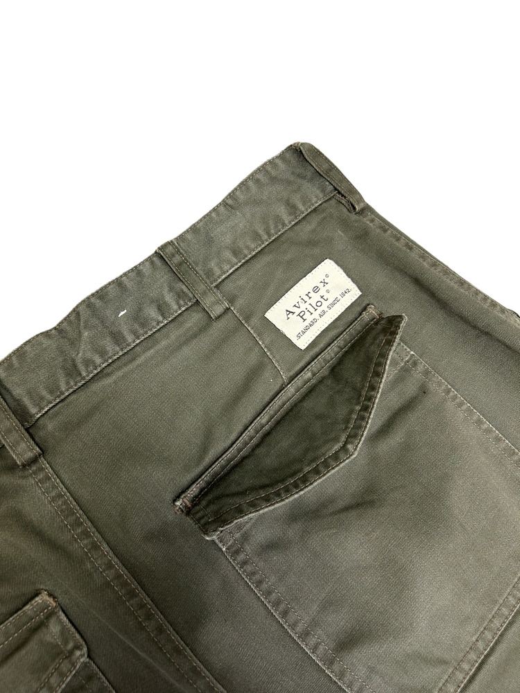Avirex Vintage Green Pilot Pants 31W
