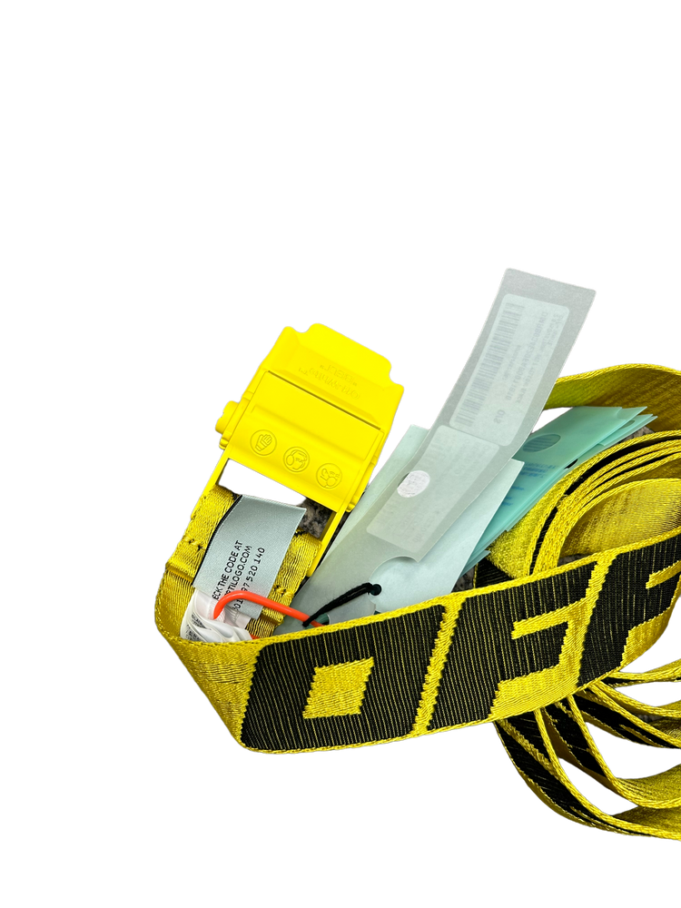FW20 Off White Industrial Belt Yellow 2.0