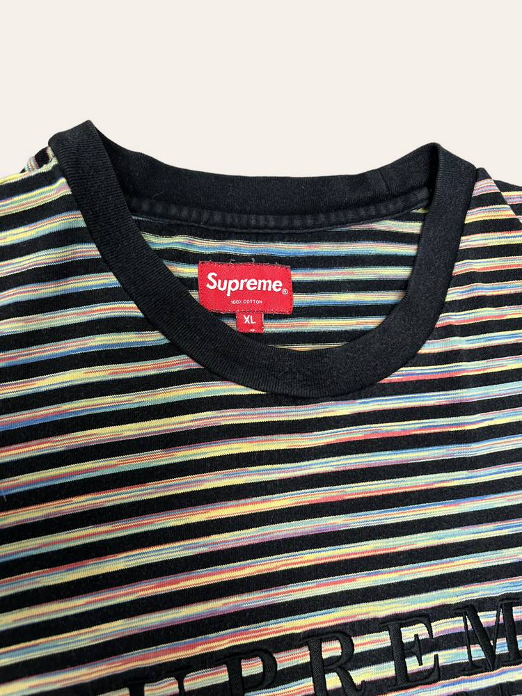 
                
                    Load image into Gallery viewer, Supreme Static Stripe T Shirt XL
                
            