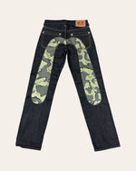 Evisu Vintage Camo Jeans W28