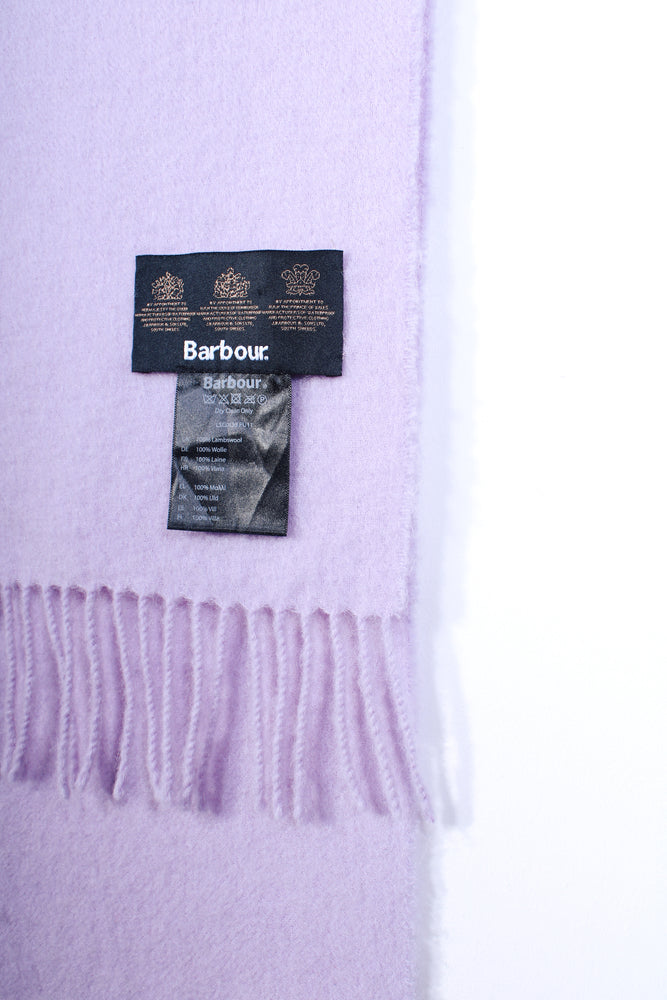 Barbour Purple Wool Scarf