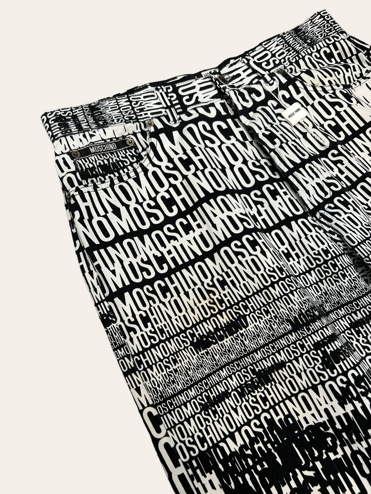 Moschino 1998 Typography Pants W32
